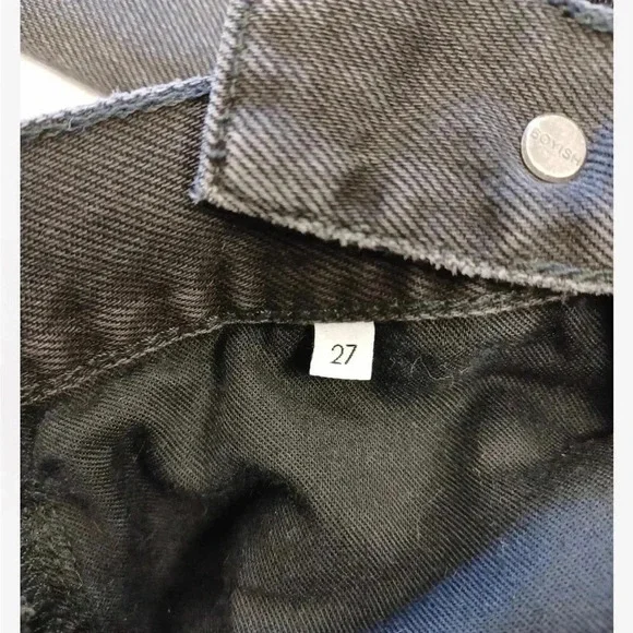 Free People Boyish MIdnight Cowboy Straight Leg Black  Jeans Size 27 - Picture 9 of 14